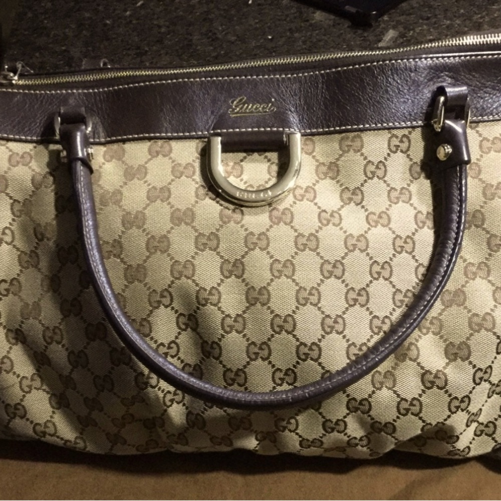 Authentic Gucci Abbey D-Ring Tote Bag GG Monogram w/ Tags & Dustbag